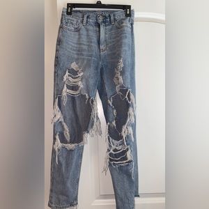 American eagle jeans! Size 0 regular! (Get lots of compliments when I wear em)